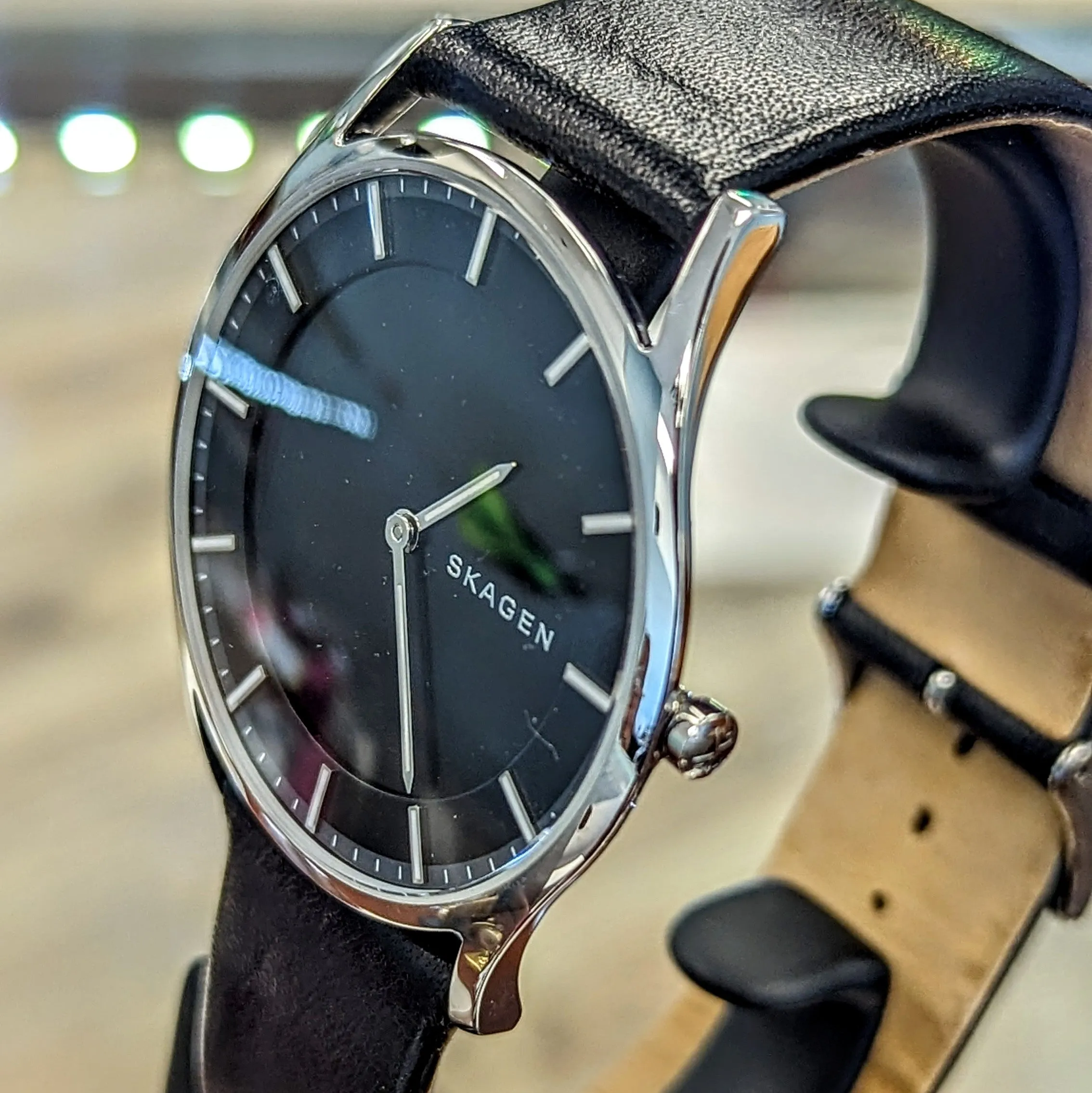 SKAGEN Holst Watch Black Dial Slim Quartz Wristwatch SKW6220 - ALL S.S.