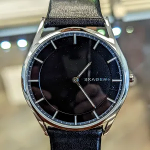 SKAGEN Holst Watch Black Dial Slim Quartz Wristwatch SKW6220 - ALL S.S.