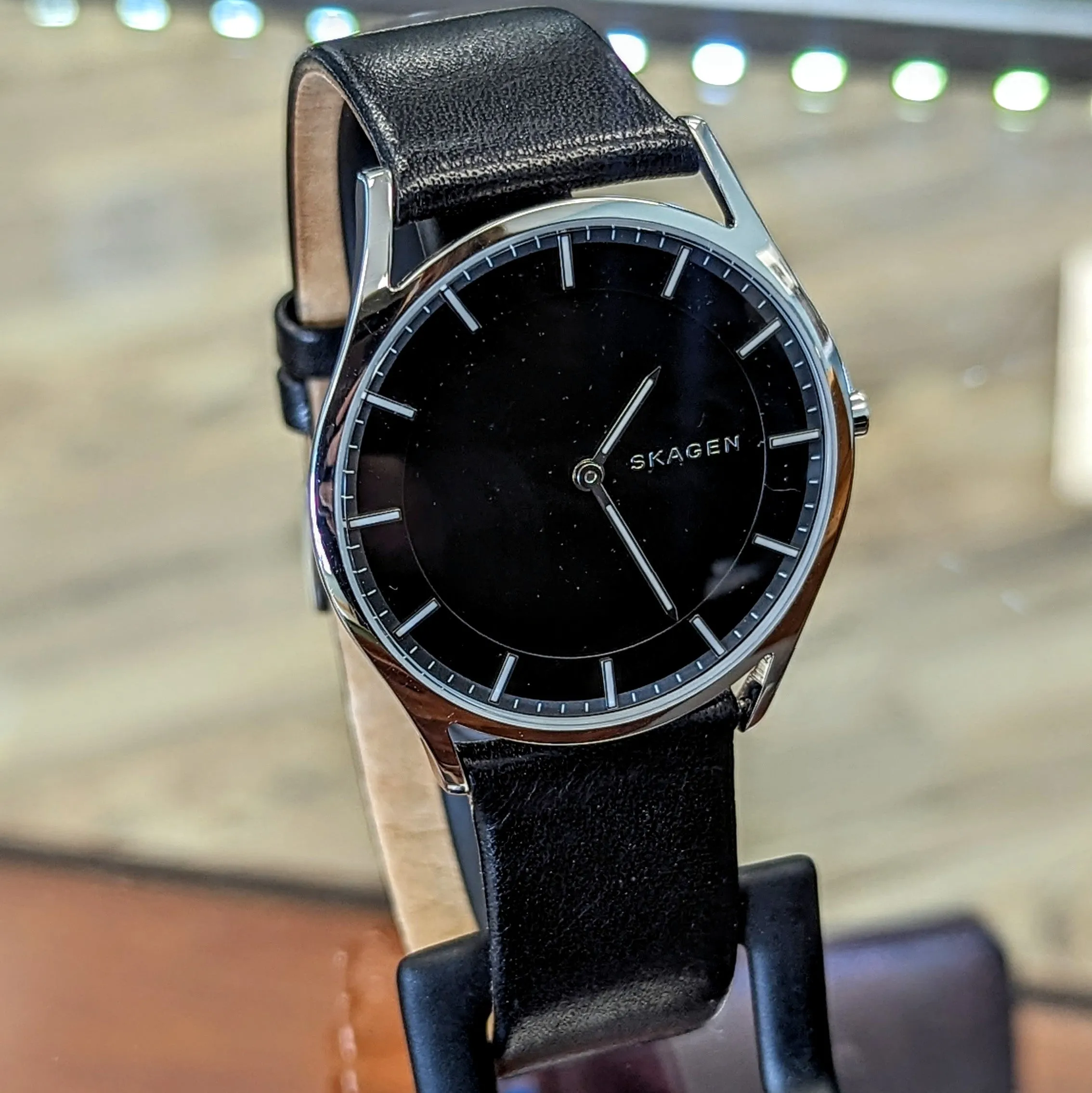SKAGEN Holst Watch Black Dial Slim Quartz Wristwatch SKW6220 - ALL S.S.