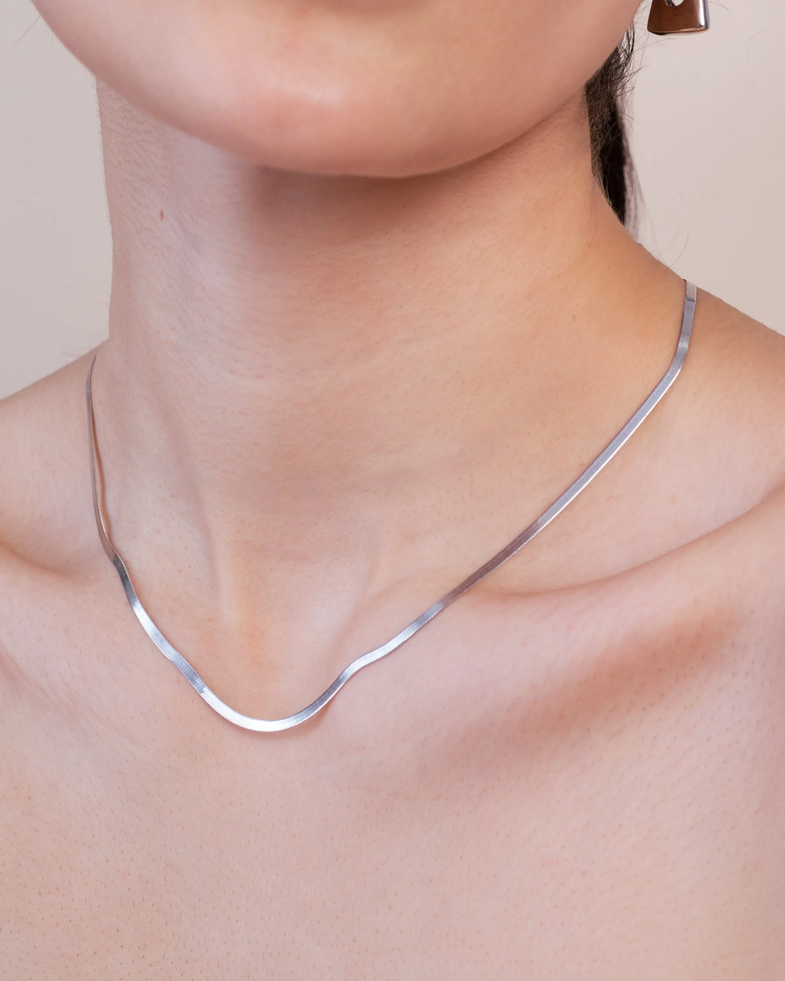 Slim Herringbone Necklace
