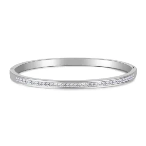 Slim Pavé Tennis Bracelet – Stainless Steel