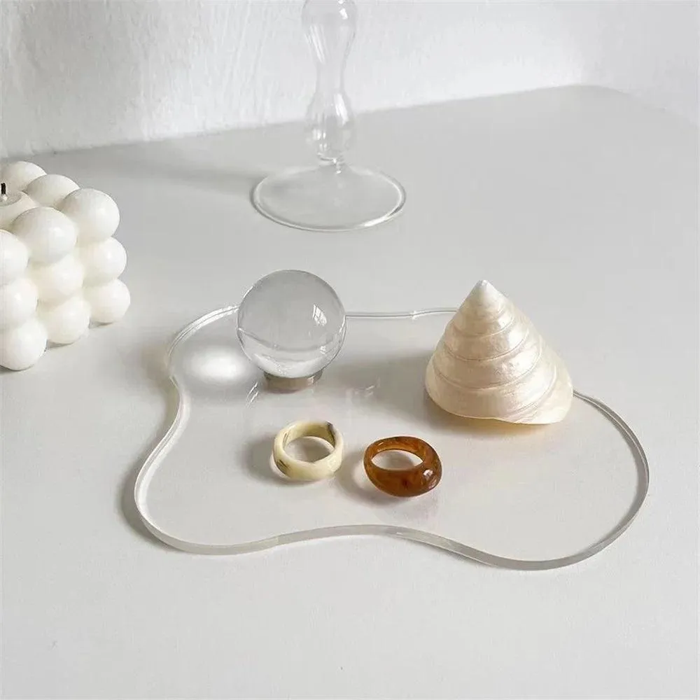 Small Acrylic Display Plate for Rings, Earrings & Mini Accessories