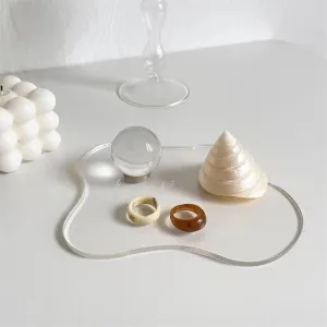Small Acrylic Display Plate for Rings, Earrings & Mini Accessories