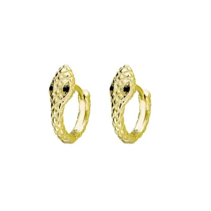 SMALL GOLD SNAKE EARRINGS