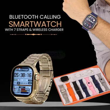 Smart Watch Ultra 7 In 1 Strap  Wireless Charger