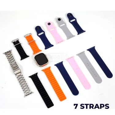 Smart Watch Ultra 7 In 1 Strap  Wireless Charger