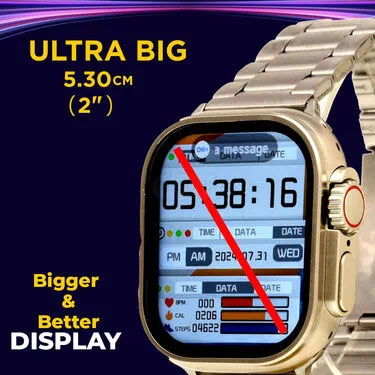 Smart Watch Ultra 7 In 1 Strap  Wireless Charger