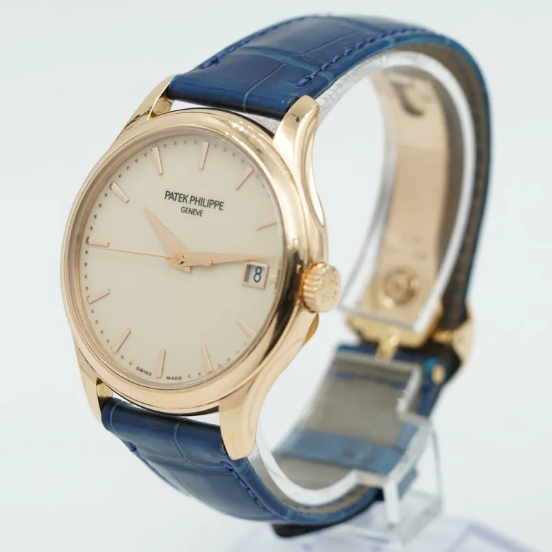 SOLD - 7/10/24 - Patek Philippe 5277R-001 Calatrava Date Rose Gold 18k B&P 2015
