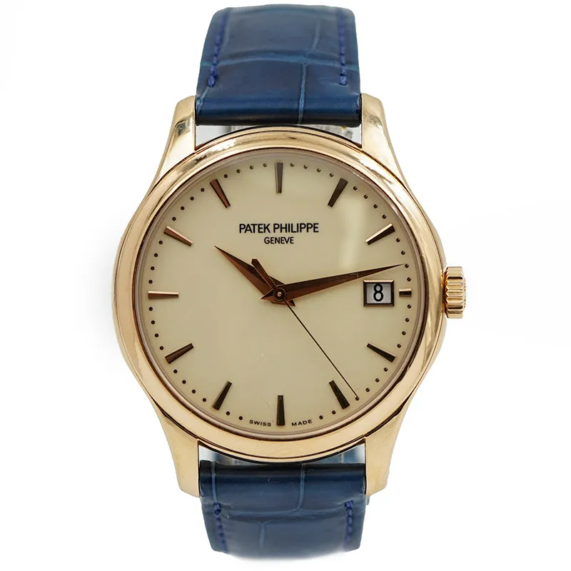 SOLD - 7/10/24 - Patek Philippe 5277R-001 Calatrava Date Rose Gold 18k B&P 2015