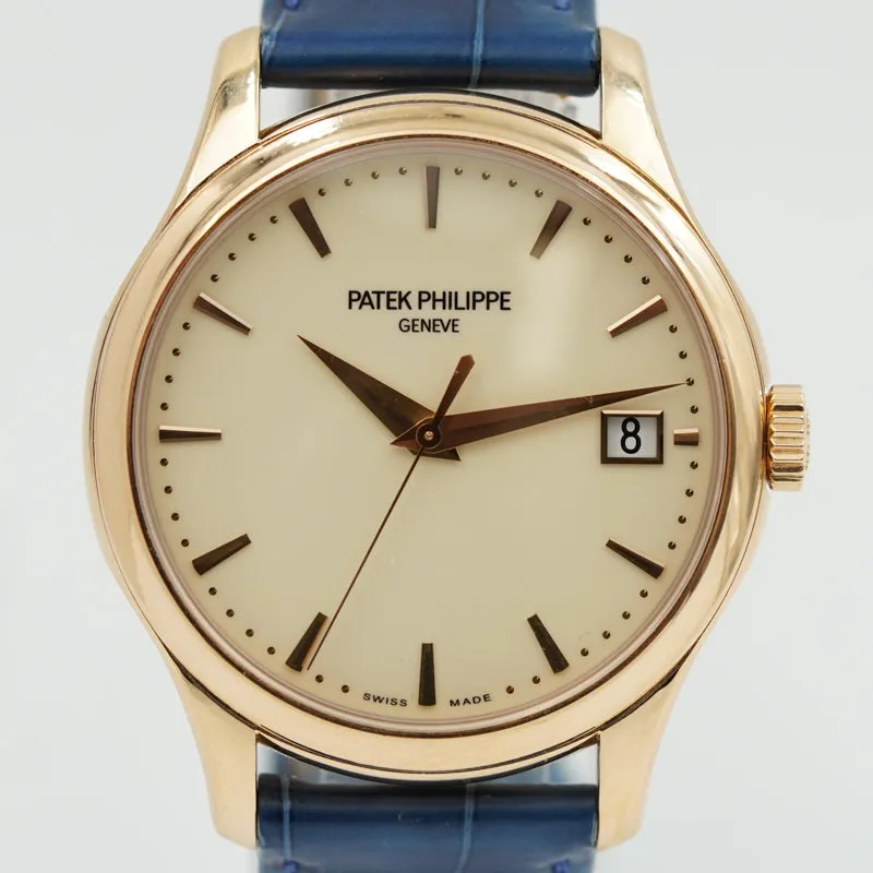 SOLD - 7/10/24 - Patek Philippe 5277R-001 Calatrava Date Rose Gold 18k B&P 2015