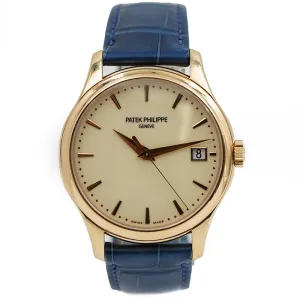 SOLD - 7/10/24 - Patek Philippe 5277R-001 Calatrava Date Rose Gold 18k B&P 2015