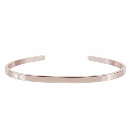 Solid Stainless Steel Cuff - 3mm Width, 6.5 Inch Length