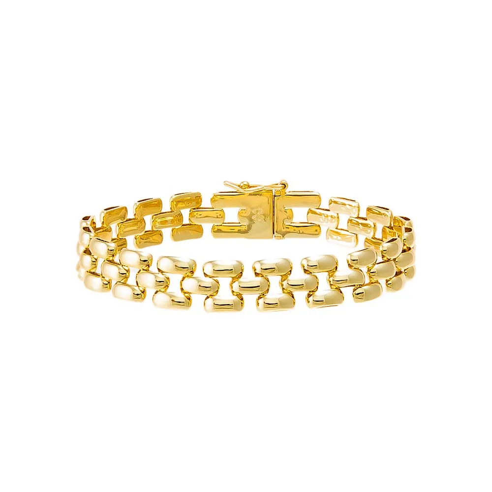Solid Watch Link Style Bracelet