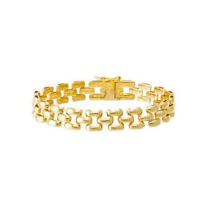 Solid Watch Link Style Bracelet