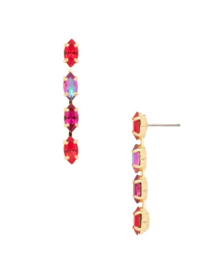 Sorrelli Clarissa Dangle Earrings - Bright Gold Fireside