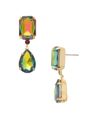 Sorrelli Rosetta Dangle Earrings - Bright Gold Volcano