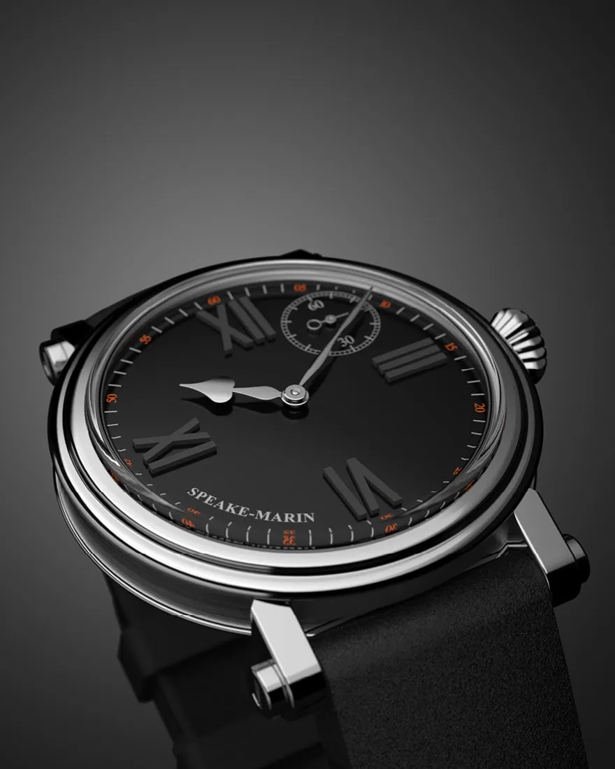 Speake-Marin Academic Black Tie 38mm (Special Order)