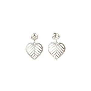 Stacy Rodgers Mea Bright Hex & Heart Dangle Earrings