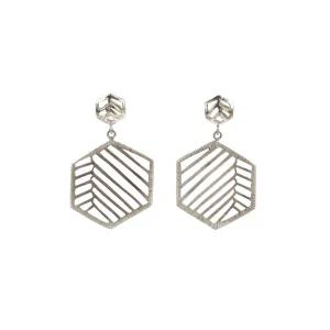 Stacy Rodgers Mea Bright Small & Large Hex Dangle Earrings