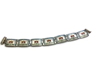 Stained Glass Rose Bracelet