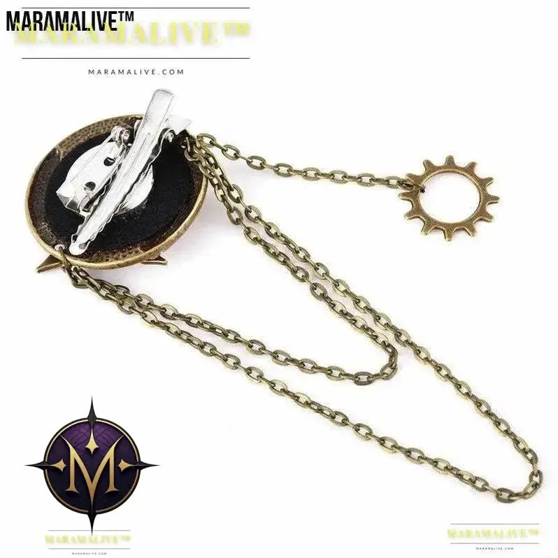 Steampunk Barrettes Accessories Clock Gear Brooch