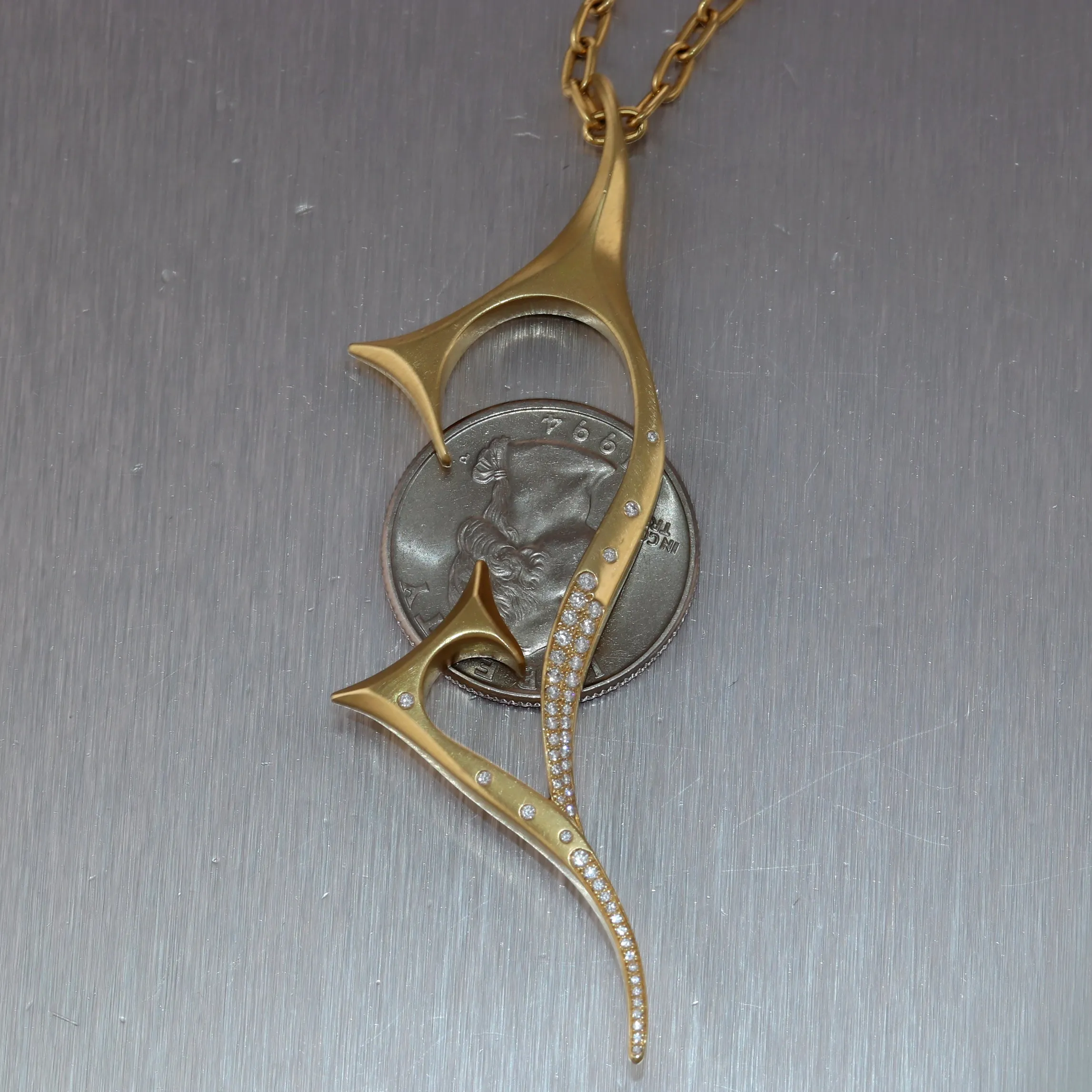 Stephen Webster 14k Yellow Gold 0.50ctw Diamond Pendant 18" Necklace