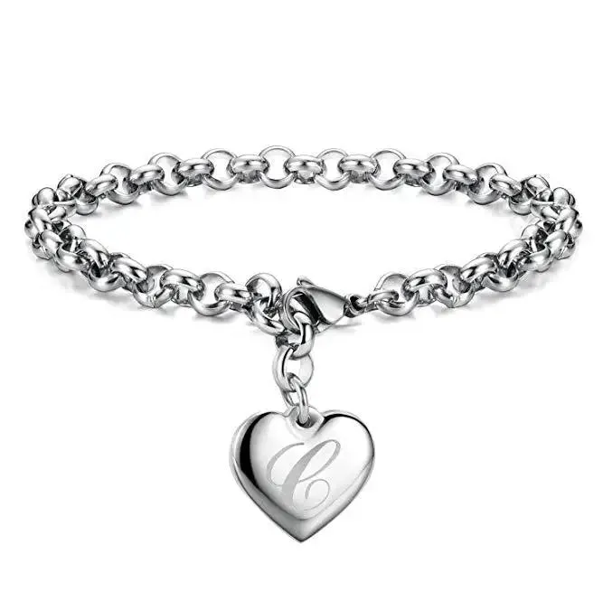 Sterling Bonds Alphabet Bracelet