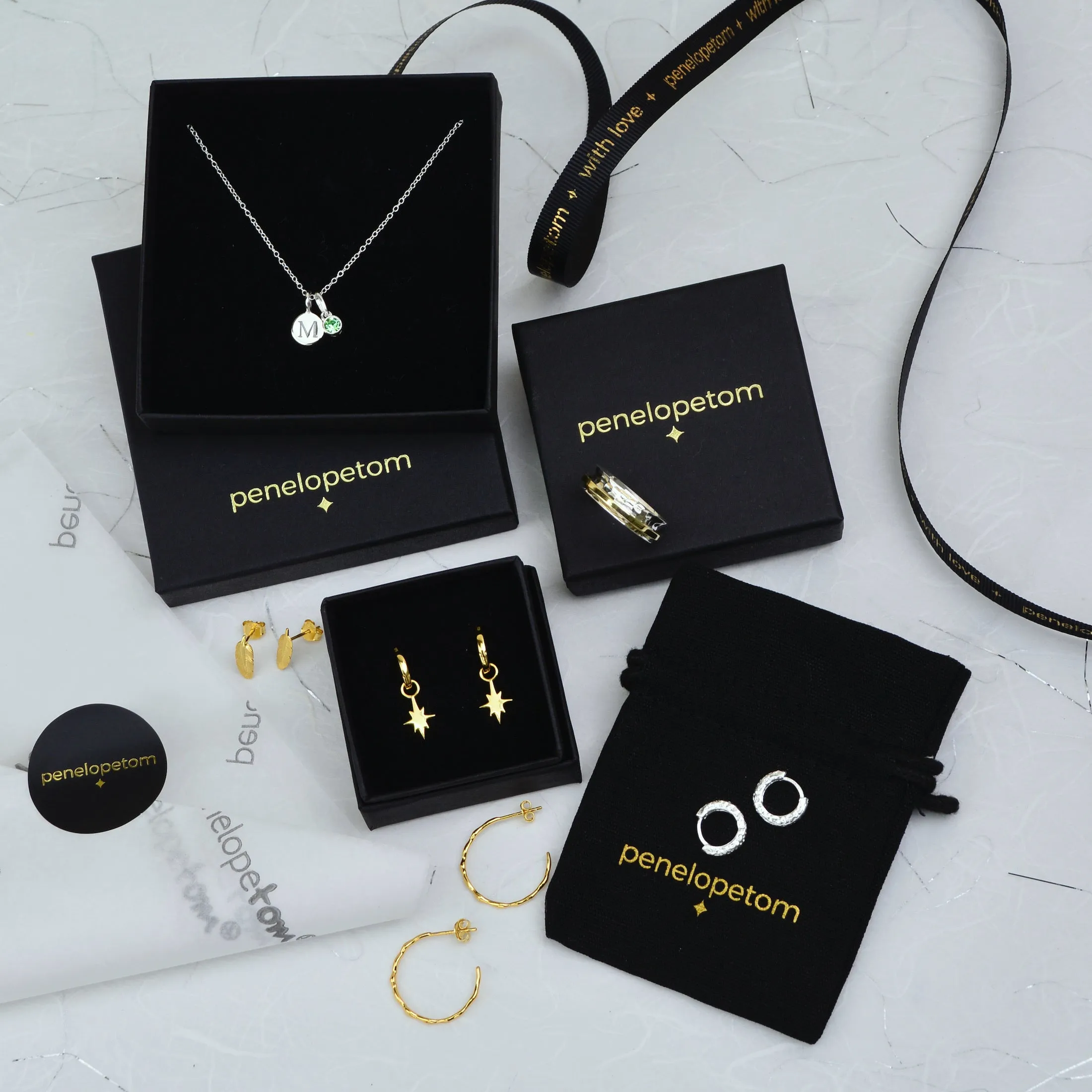 Sterling Silver Hoop Earrings with choice of charm
