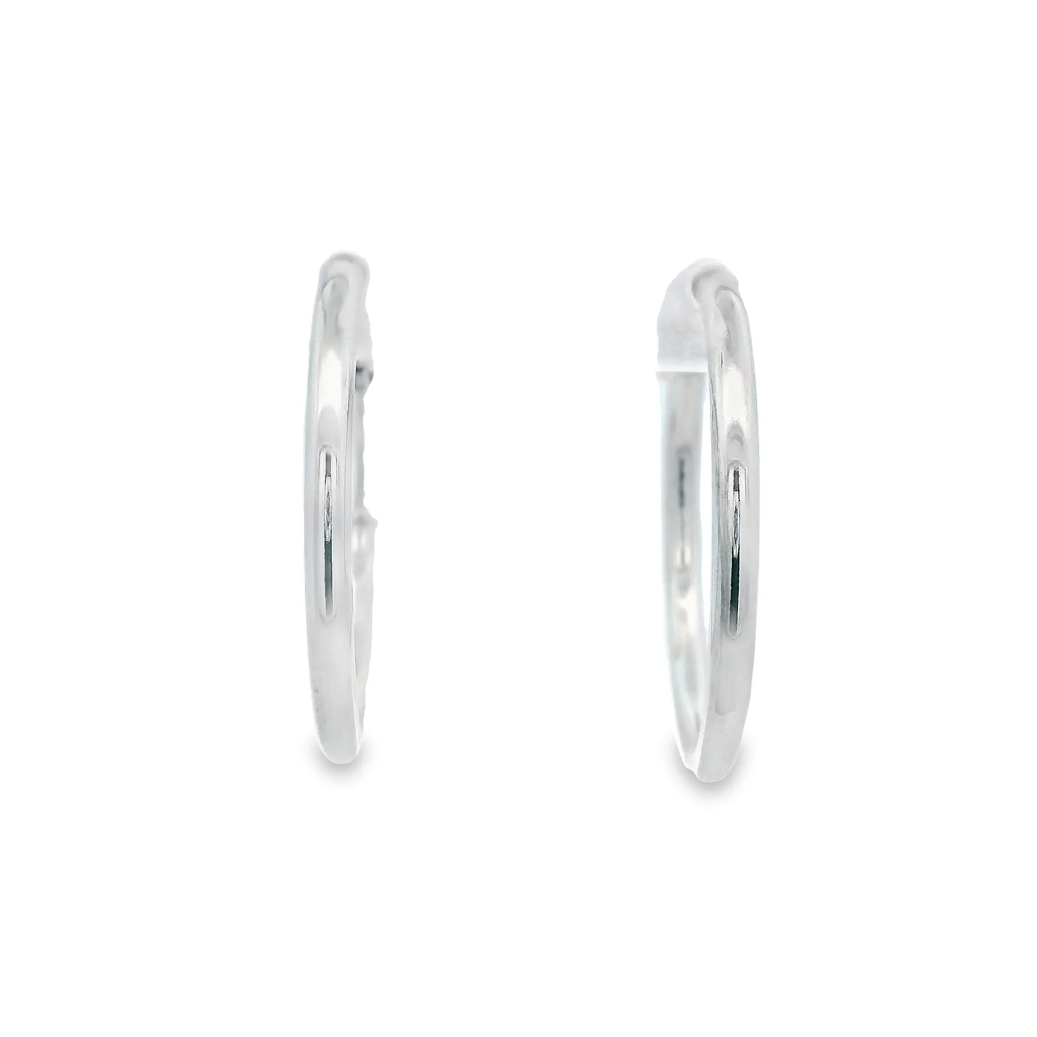 Sterling Silver Plain Hoop