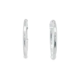 Sterling Silver Plain Hoop