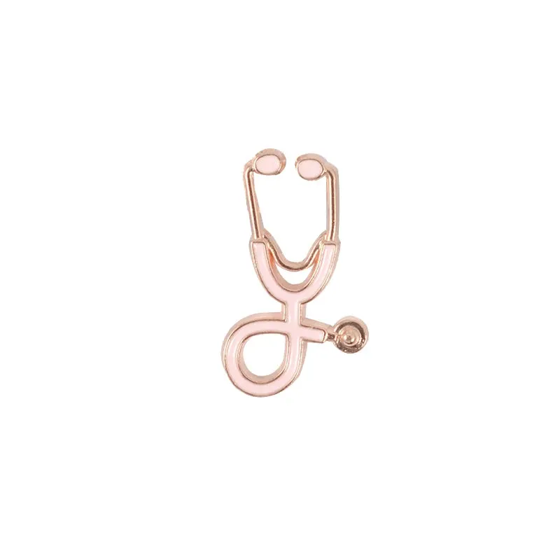 Stethoscope Enamel Brooch Pins