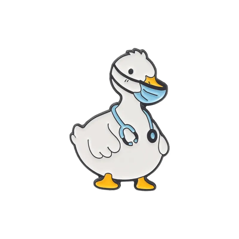 Stethoscope Enamel Brooch Pins