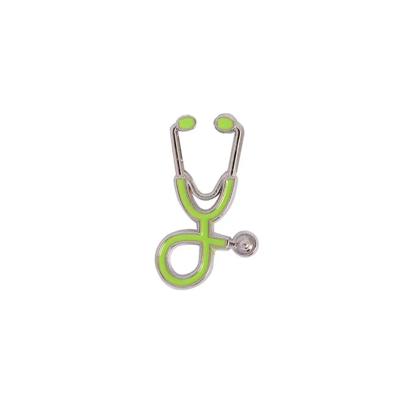 Stethoscope Enamel Brooch Pins