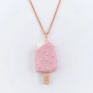 Strawberry Cheesecake Ice Cream Bar Necklace【Japan Jewelry】