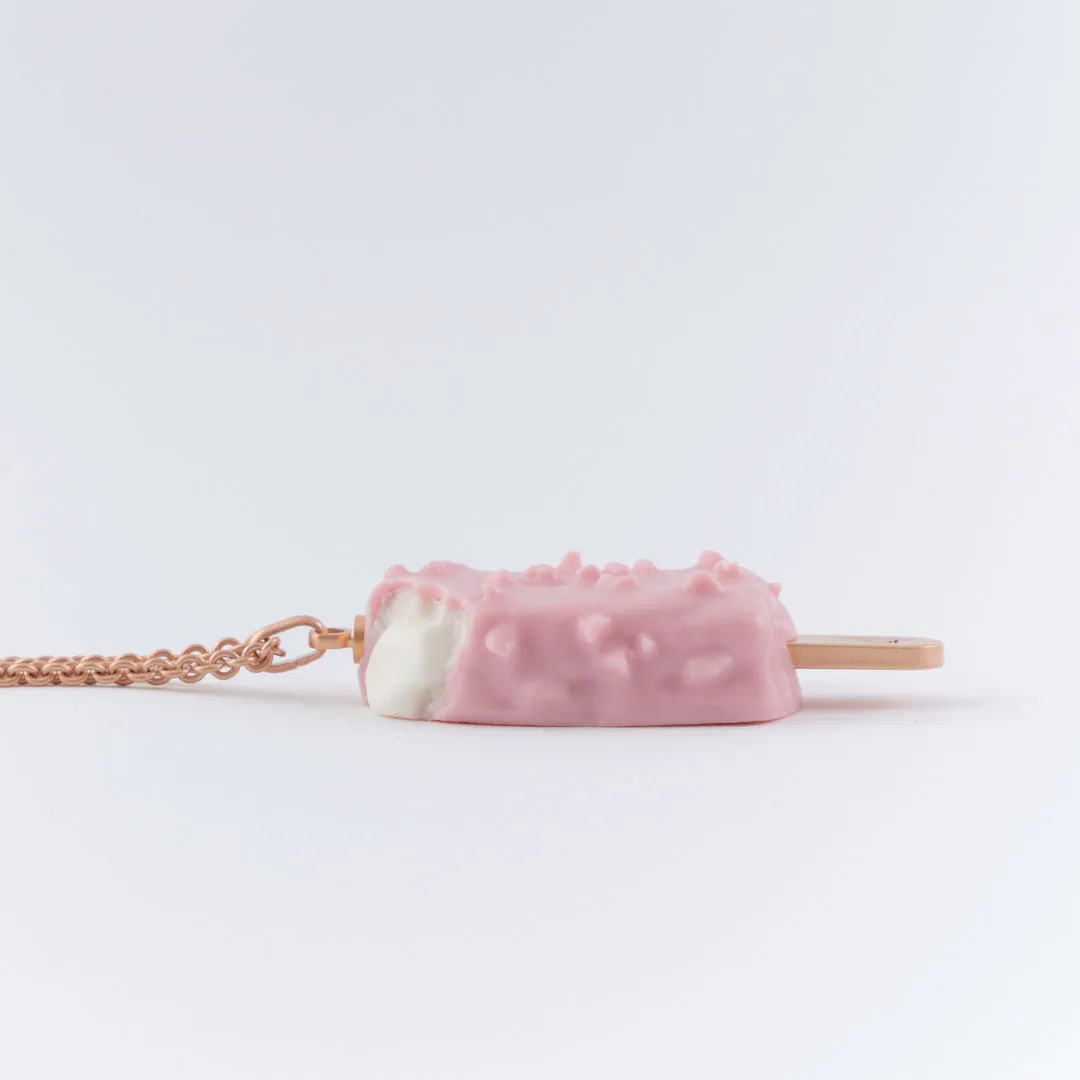 Strawberry Cheesecake Ice Cream Bar Necklace【Japan Jewelry】