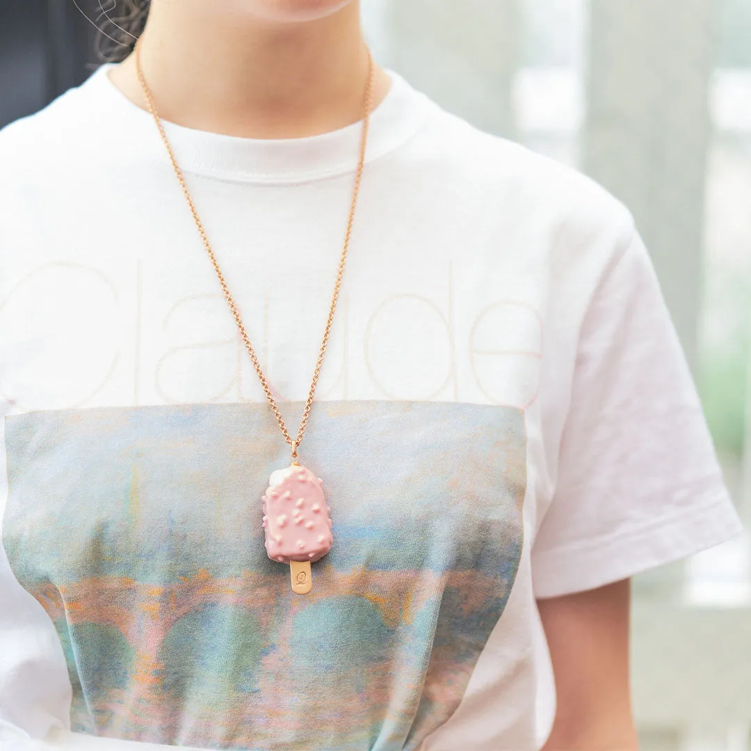 Strawberry Cheesecake Ice Cream Bar Necklace【Japan Jewelry】