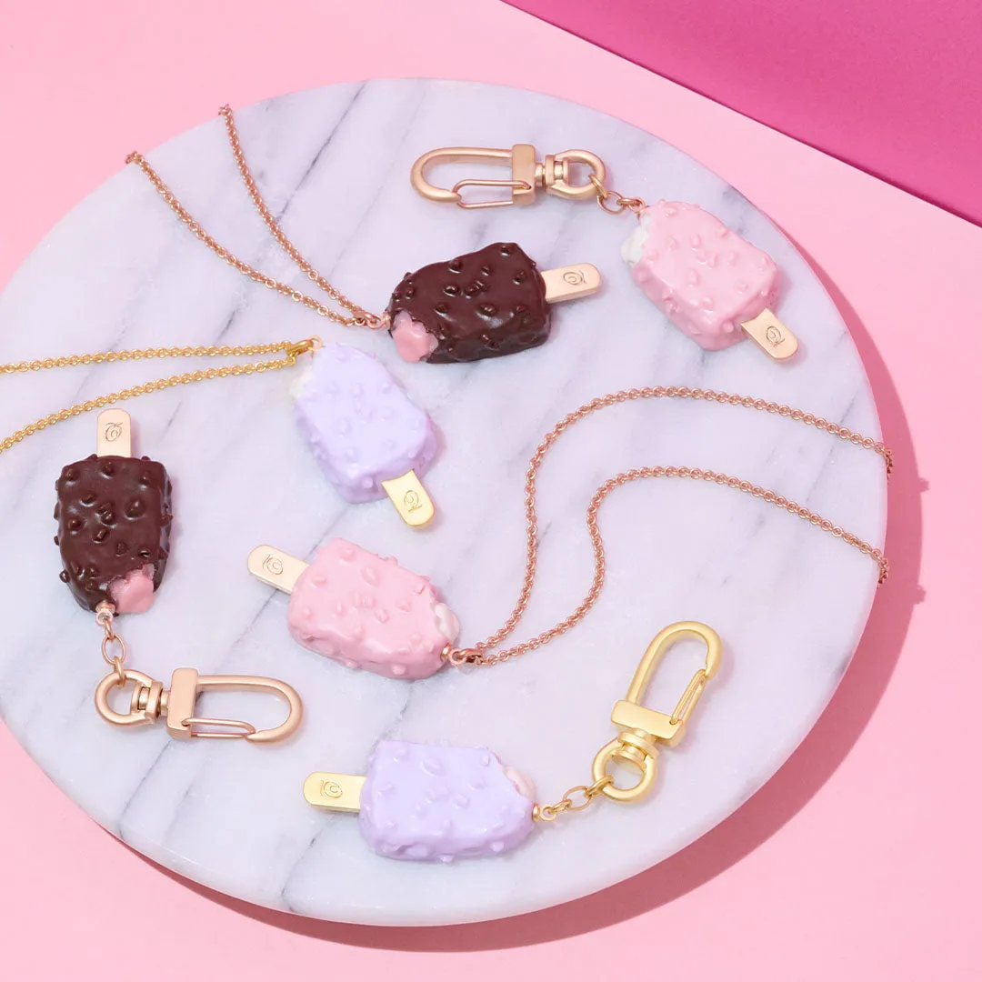 Strawberry Cheesecake Ice Cream Bar Necklace【Japan Jewelry】