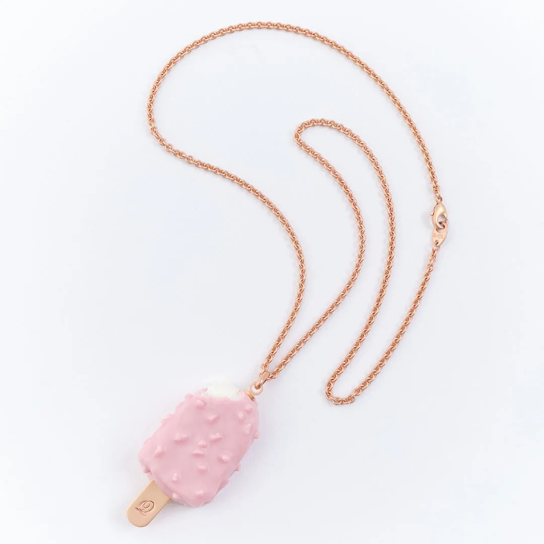 Strawberry Cheesecake Ice Cream Bar Necklace【Japan Jewelry】