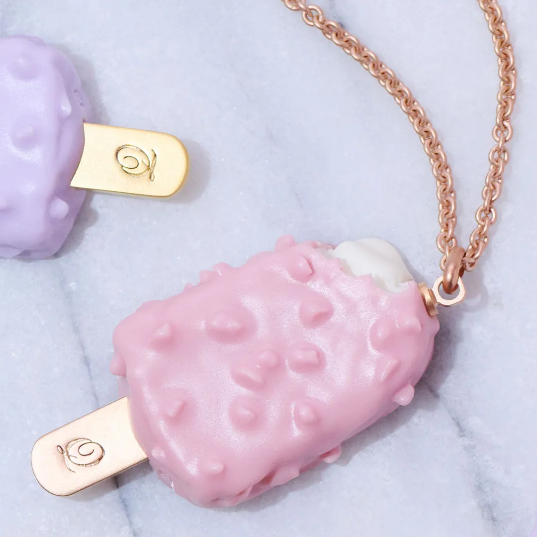 Strawberry Cheesecake Ice Cream Bar Necklace【Japan Jewelry】