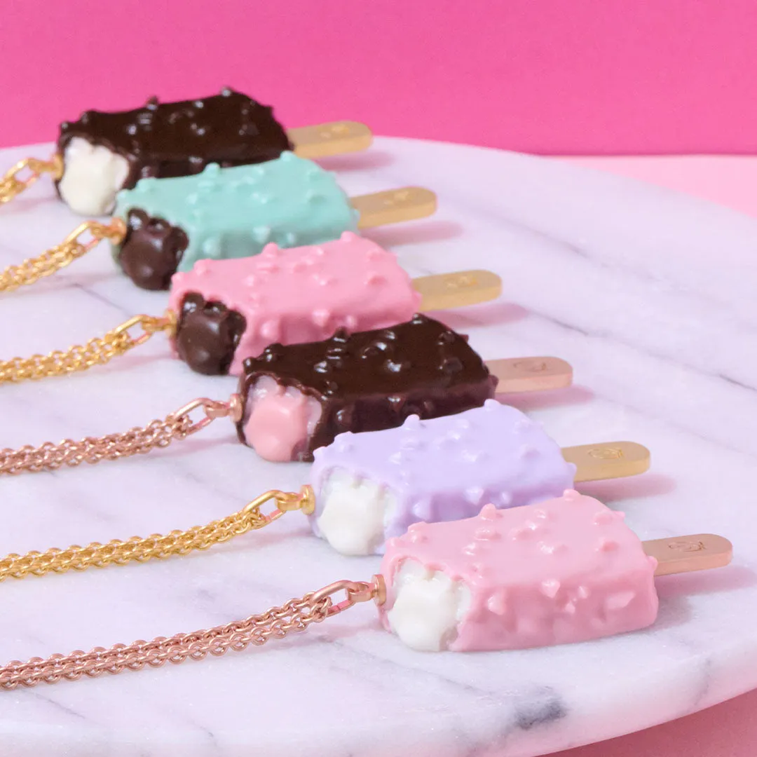 Strawberry Cheesecake Ice Cream Bar Necklace【Japan Jewelry】