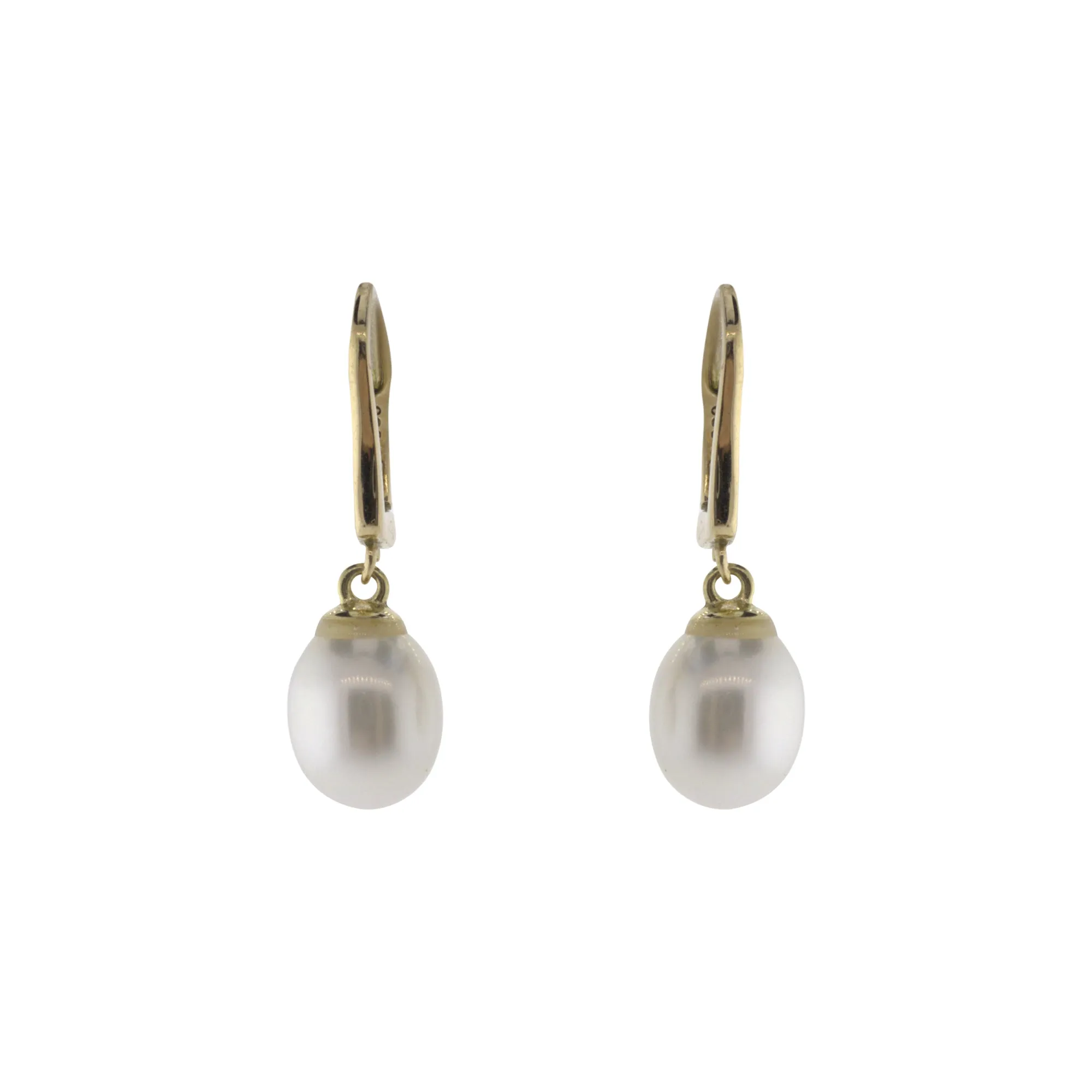Teardrop Freshwater Pearl Accented Earrings