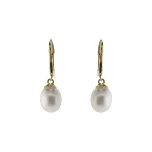 Teardrop Freshwater Pearl Accented Earrings