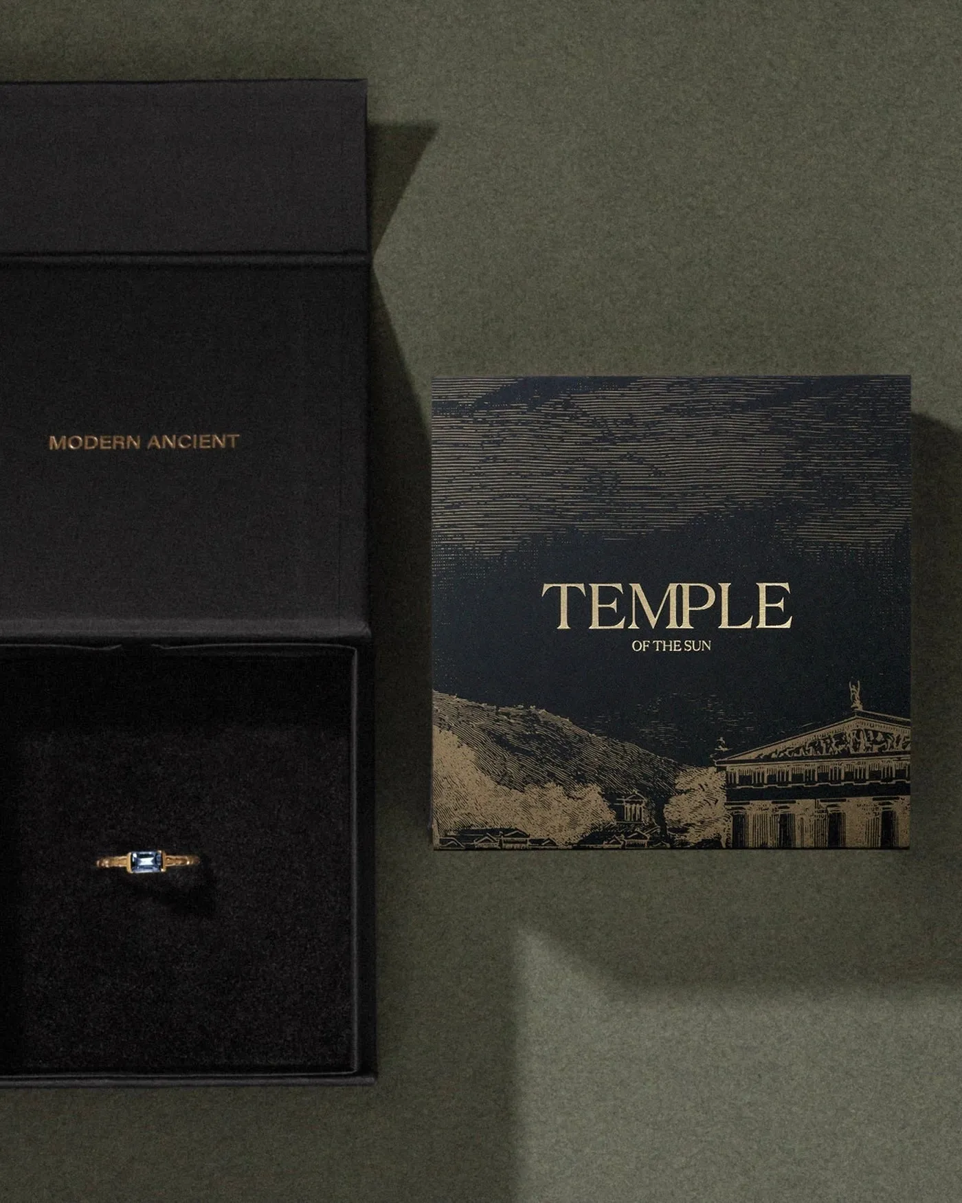 TEMPLE OF THE SUN: PALAS DROP EARRINGS - GOLD VERMEIL