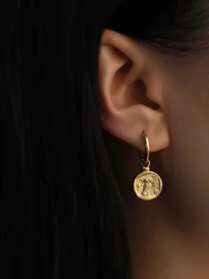 TEMPLE OF THE SUN: PALAS DROP EARRINGS - GOLD VERMEIL