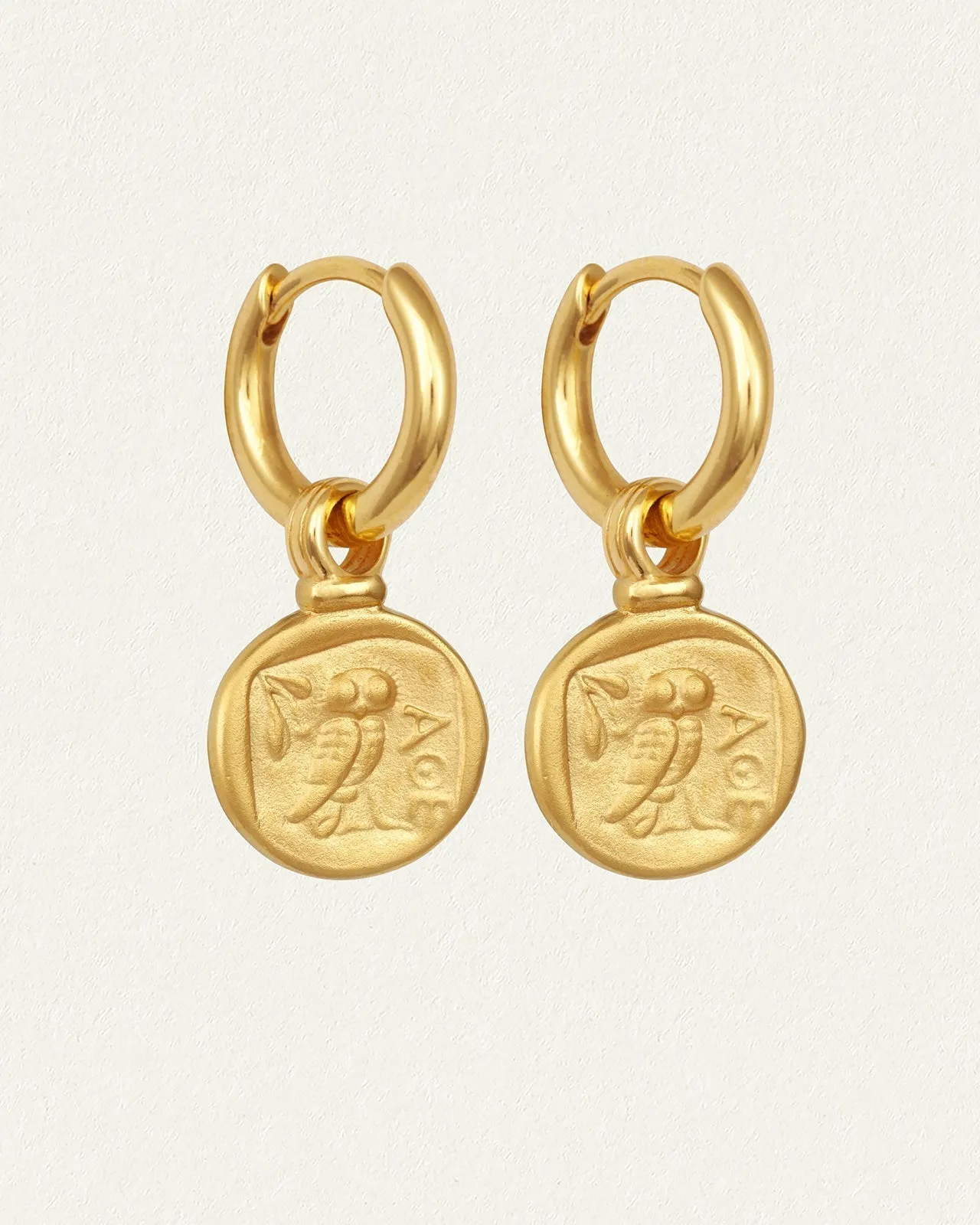 TEMPLE OF THE SUN: PALAS DROP EARRINGS - GOLD VERMEIL