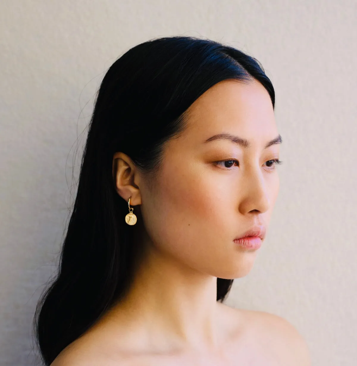 TEMPLE OF THE SUN: PALAS DROP EARRINGS - GOLD VERMEIL