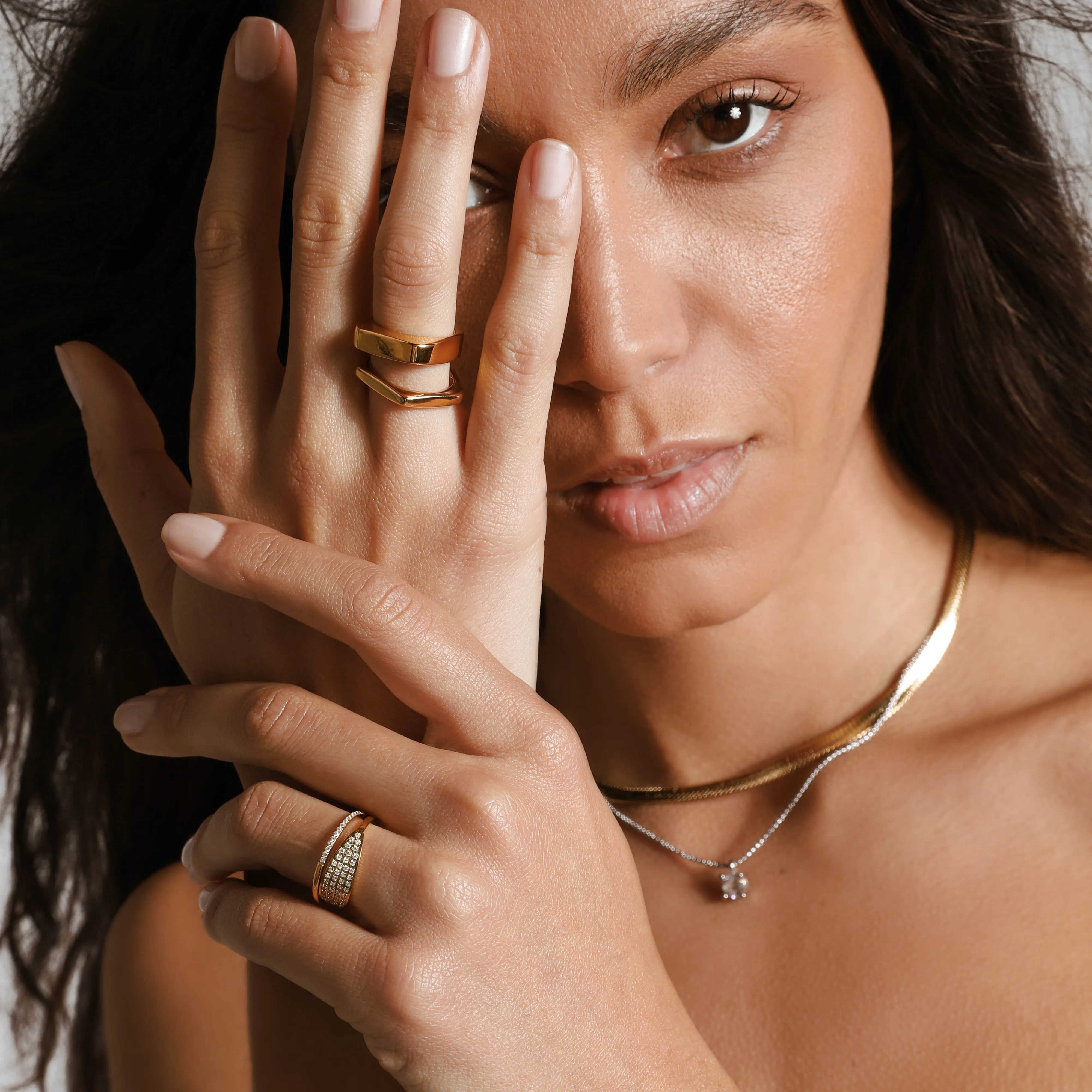 THE CHIC SNAKE LAYERED NECKLACE SET