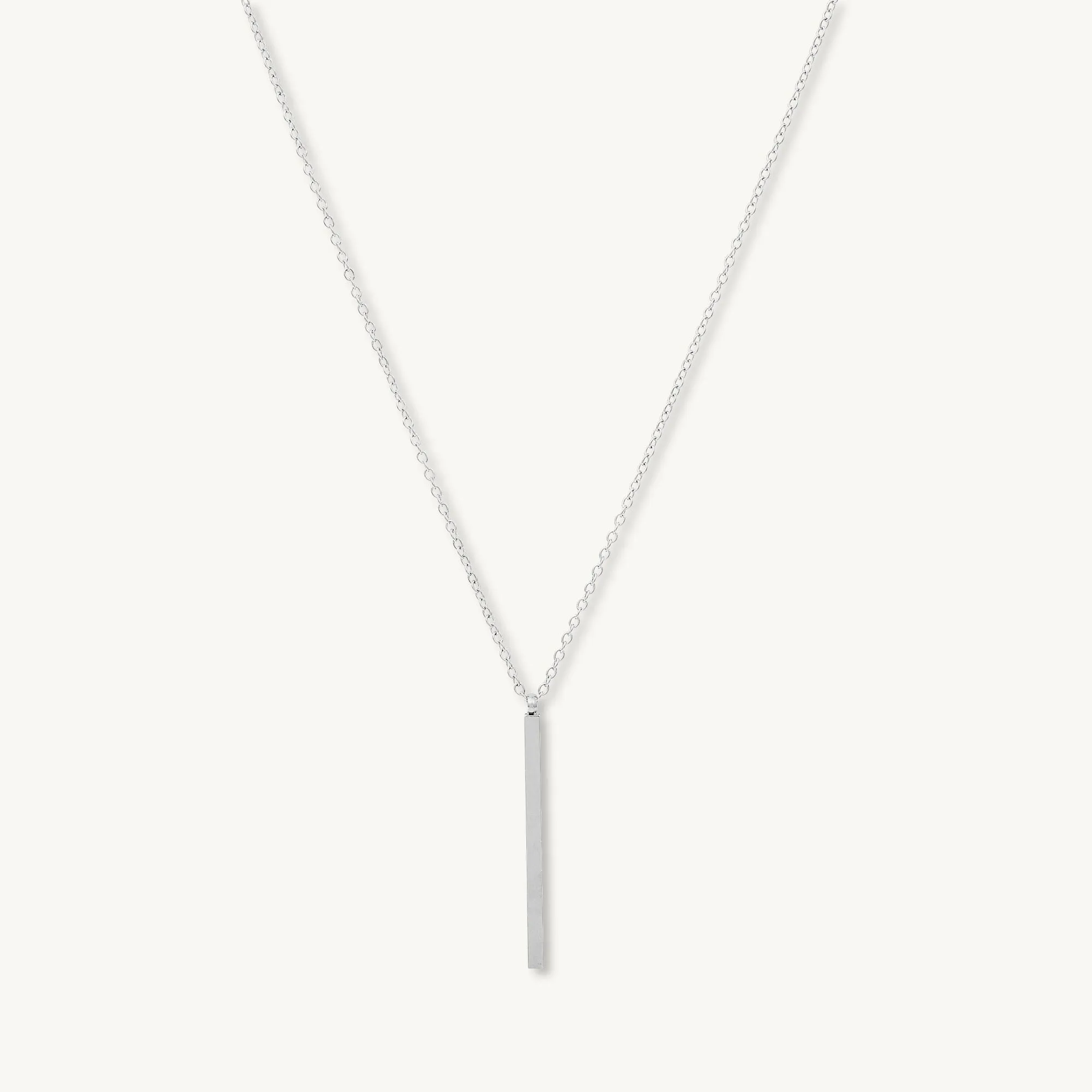 Thin Bar Drop Necklace