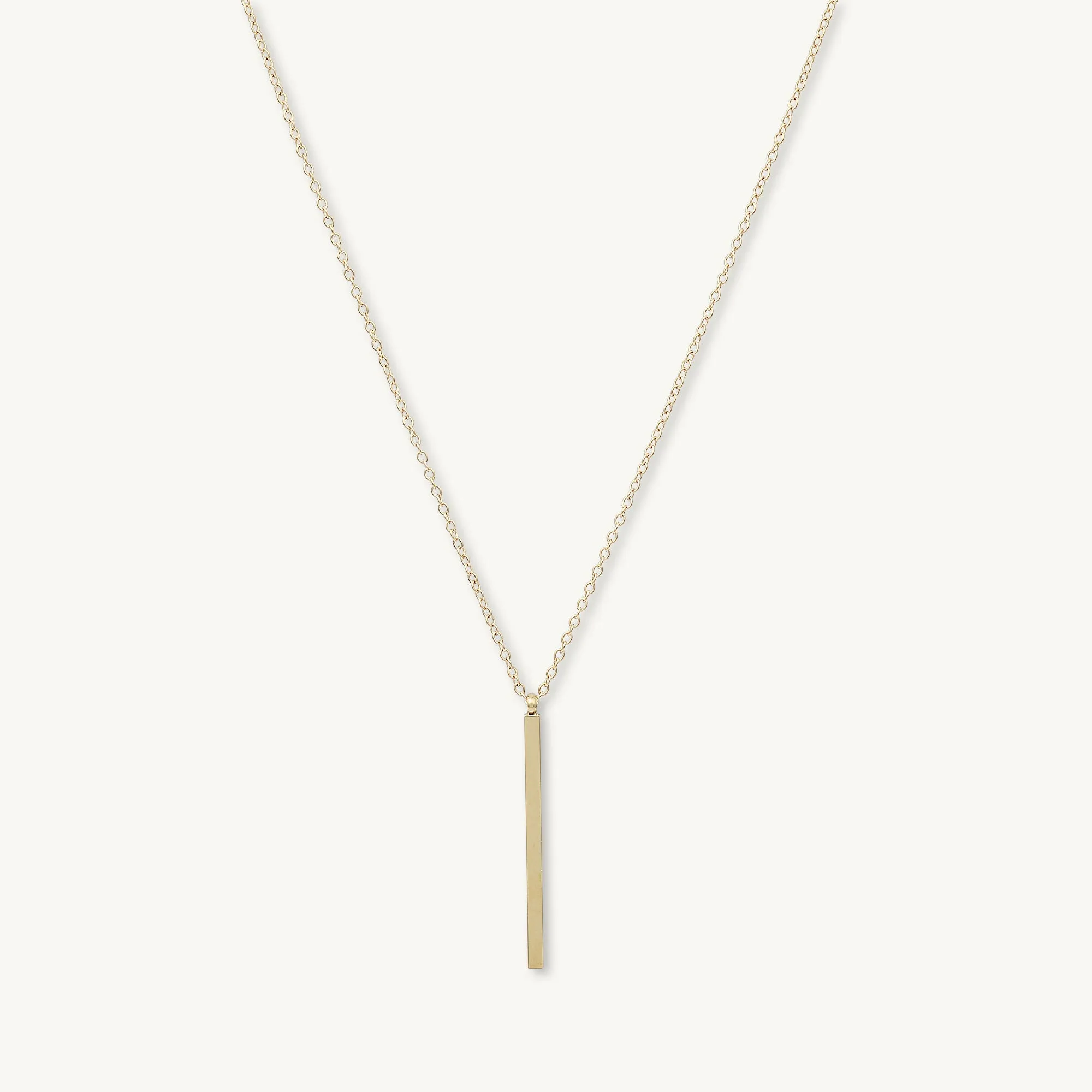 Thin Bar Drop Necklace