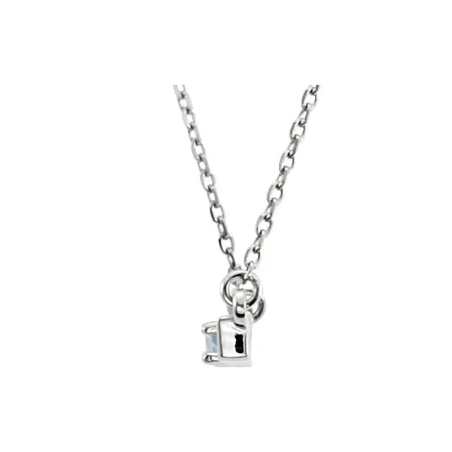 Thin Bar Family Birthstone Necklace - Engravable